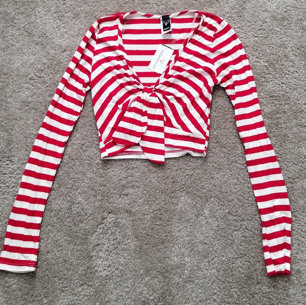 Striped crop top